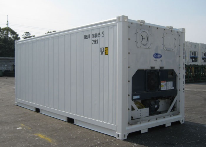 Container lạnh 20 feet RF chở được bao nhiêu tấn
