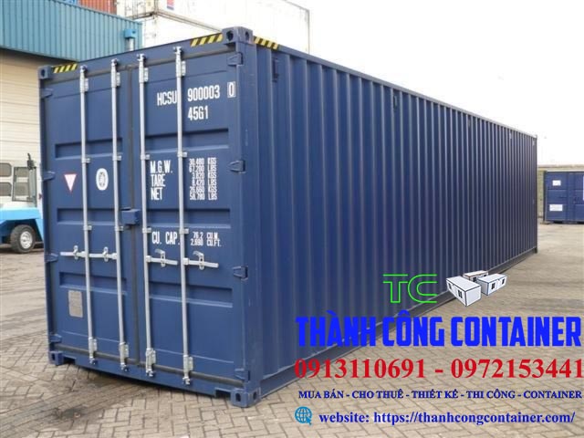 Container 40 feet dc xanh