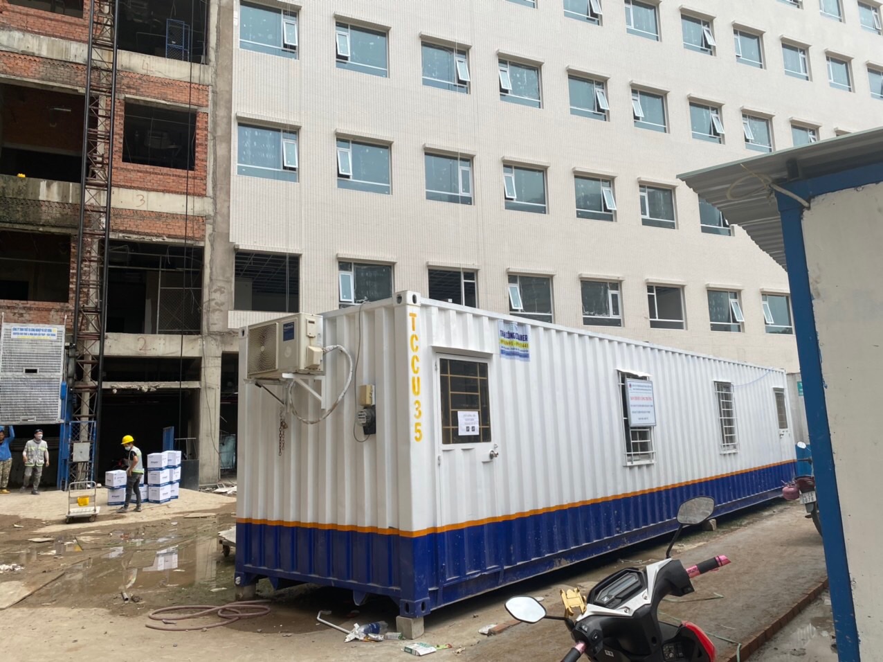 Container văn phòng 40 feet cho thuê tại bệnh viện 175